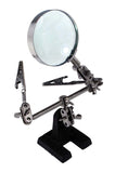 Magnifier 4x/ 2-1/2" Glass Lens Helping Hand