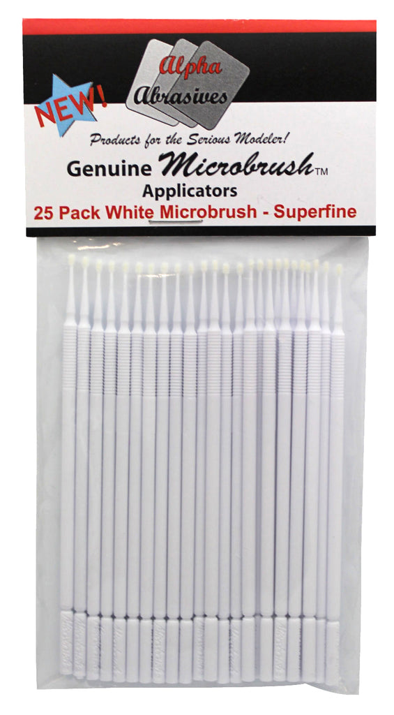 Brush - Micro - Superfine - White - 25 Pack –