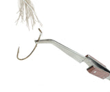 6.1/2" Curved Fiber Grip Cross Action Tweezer