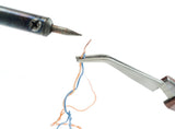 6.1/2" Curved Fiber Grip Cross Action Tweezer