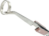 6.1/2" Curved Fiber Grip Cross Action Tweezer