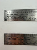 Model Railroad 6-Inch Metal Scale Ruler