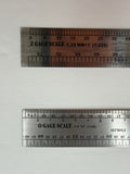 Model Railroad 6-Inch Metal Scale Ruler