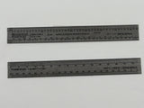 Model Railroad 6-Inch Metal Scale Ruler