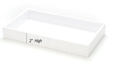 14" x 2" Jeweler's / Parts ABS Plastic Trays in White or Black