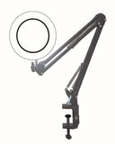 4" Dia 4X/1800 Lumen Illuminated Swing Arm Magnifying Lamp with Clamp