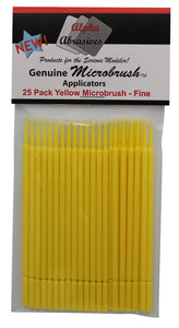 Brush - Micro - Fine - Yellow - 25 Pack