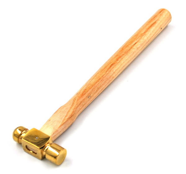 Made in USA - Non-Marring Hammer: 3 lb, 1-3/4″ Face Dia, Brass