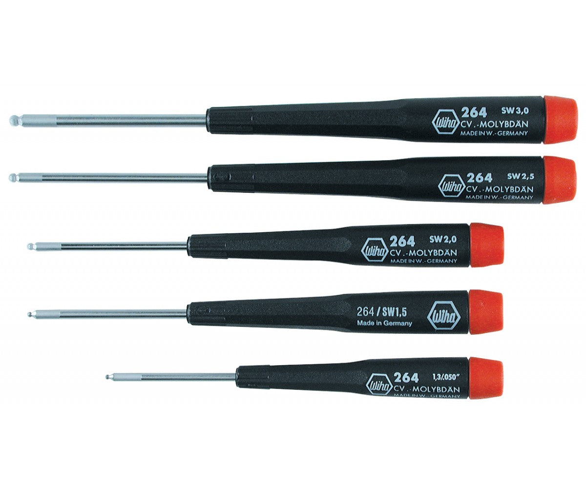 Driver Set - Precision Ball End Hex Metric Driver 5 Piece Set ...