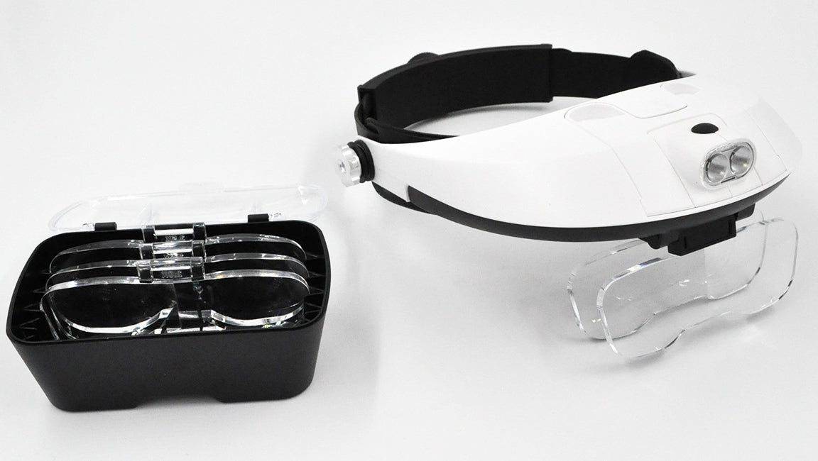 Headband Magnifying Glass With 2 LED Light - TDI, Inc