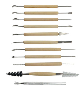Tool Set - Pottery Sculpting Set - 11PC Double Sided