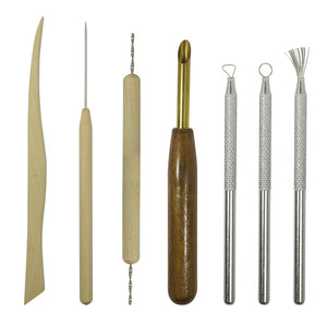 Tool Set - Pottery Sculpting Set - 7PC Double Sided