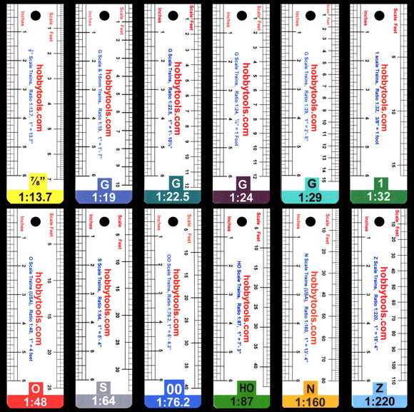 7 Scale Rulers HobbyTools Com