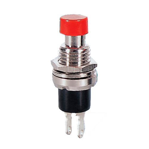 Switch - Push Button Red - SPST -- OFF/(ON) MOM – HobbyTools.com