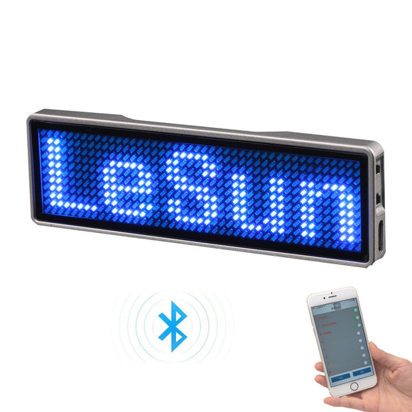 Bluetooth Badge - Blue LED Rechargeable